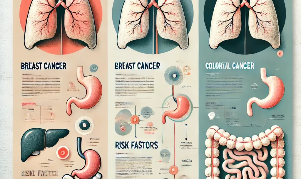 types of cancer and symptoms