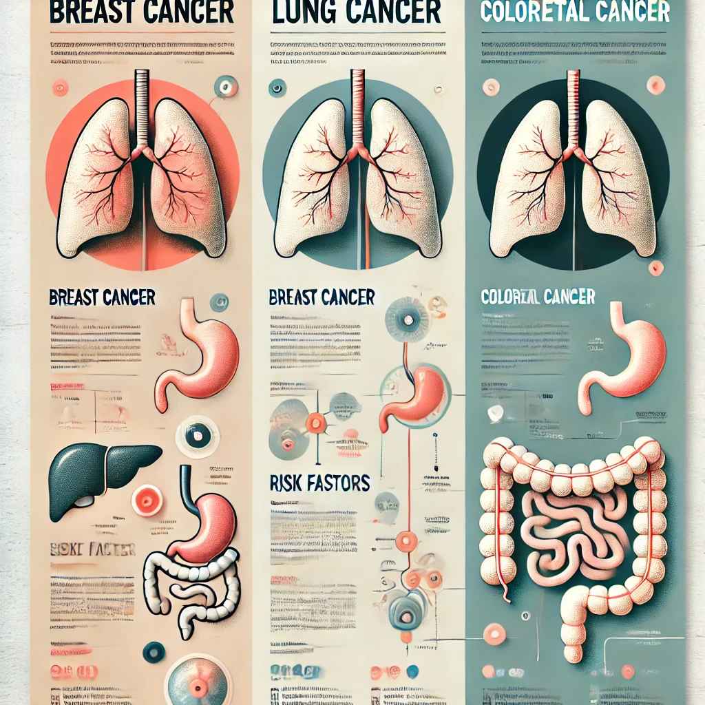 types of cancer and symptoms